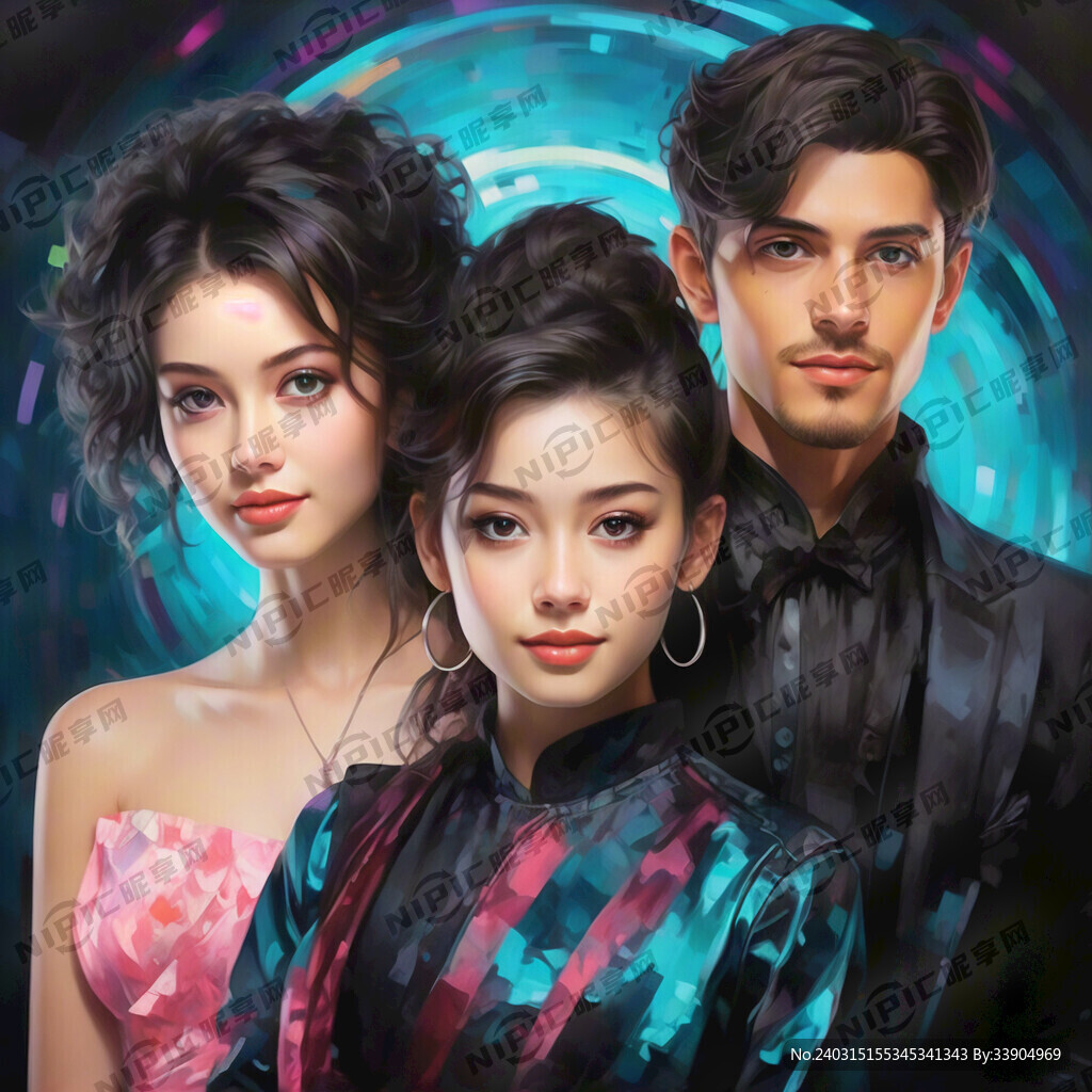 年轻男人 帅气 年轻女人 漂亮