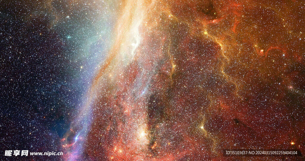 银河耿耿 星空背景