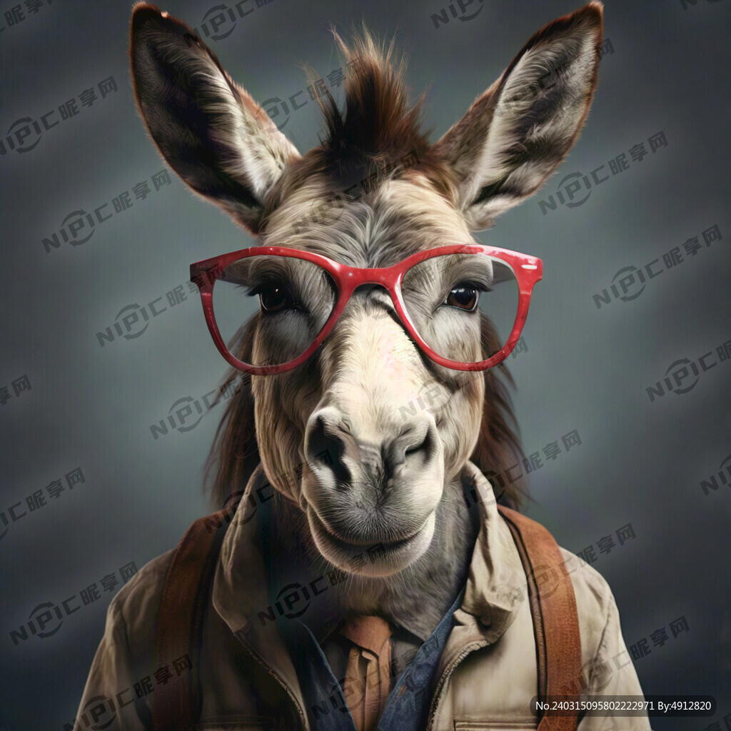 带眼镜的驴