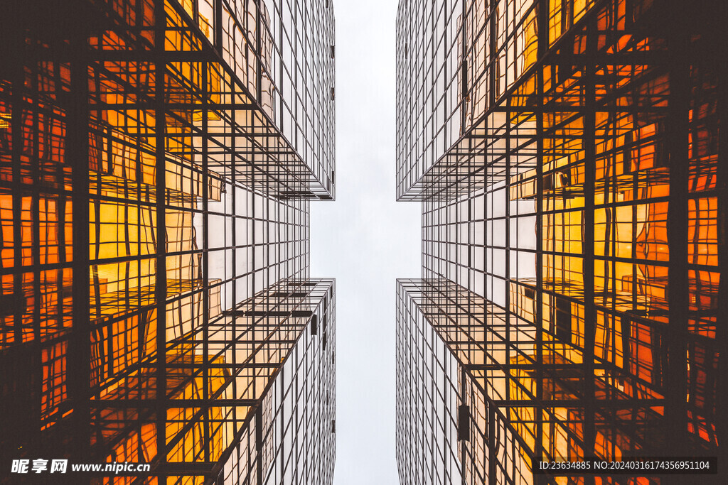 科技背景 黄色 格子网 晶体透