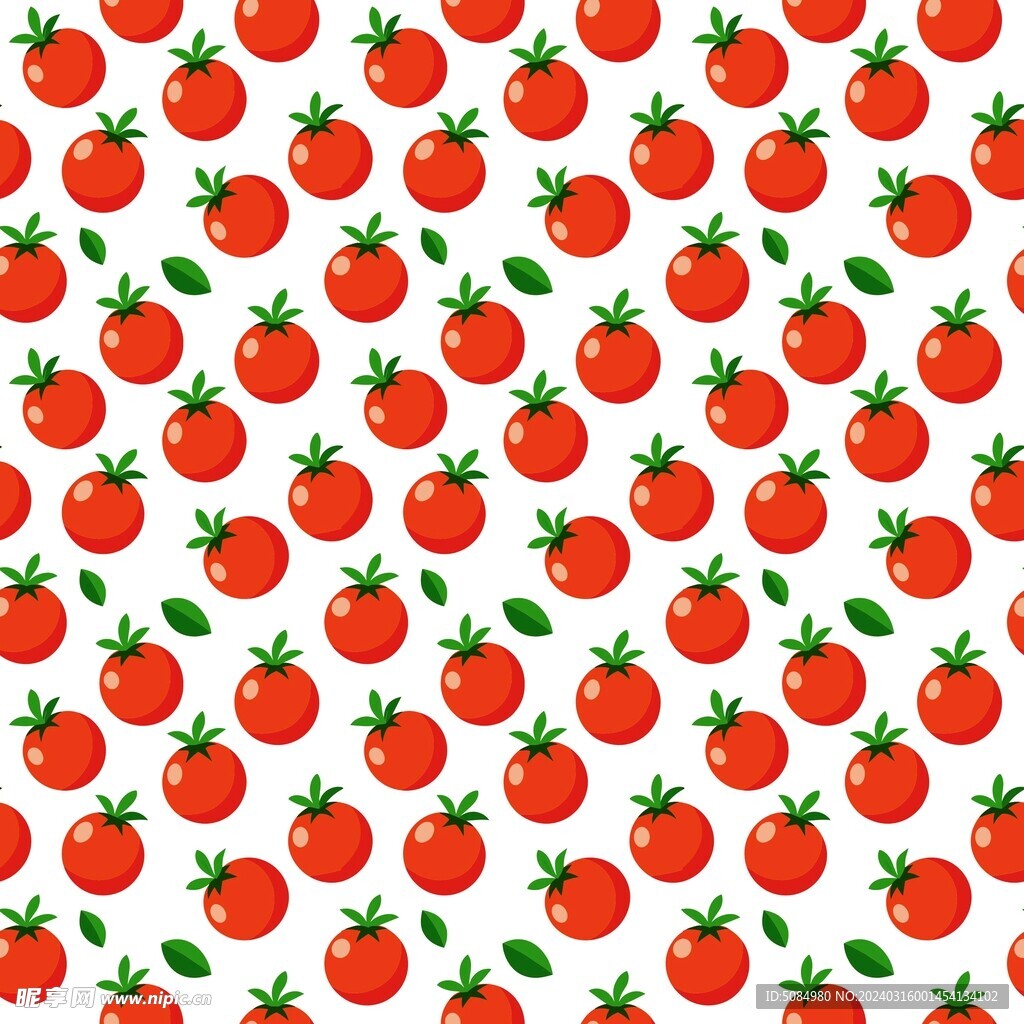可无缝拼接的西红柿背景背景