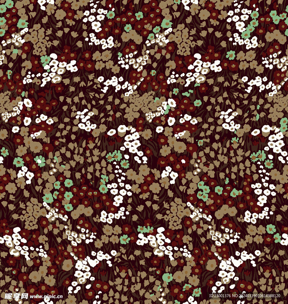 乱花   无缝   小碎花  