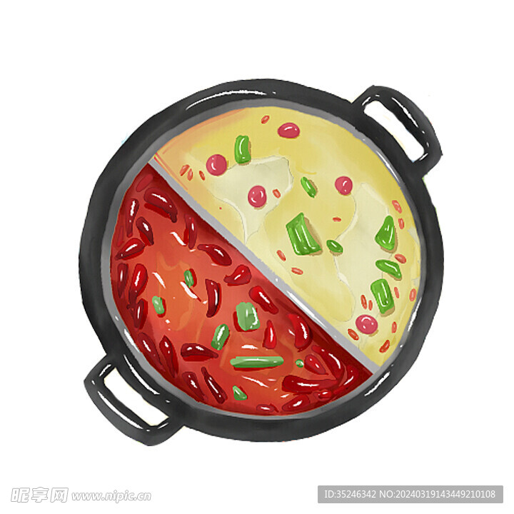 火锅插画