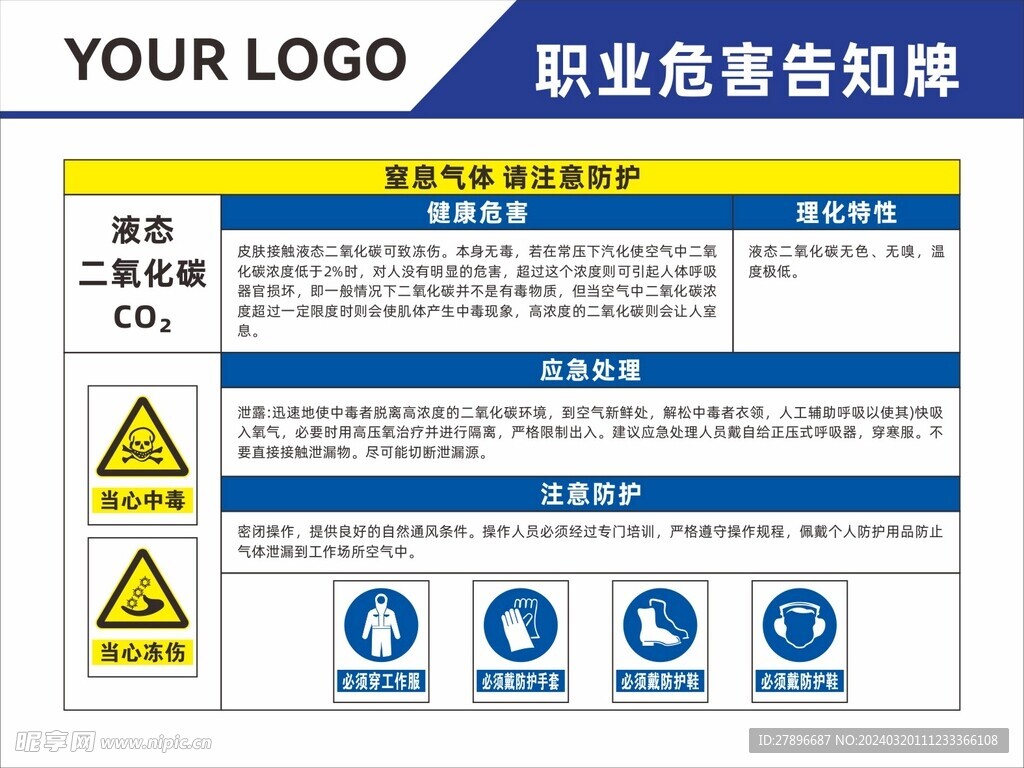 职业危害告知牌
