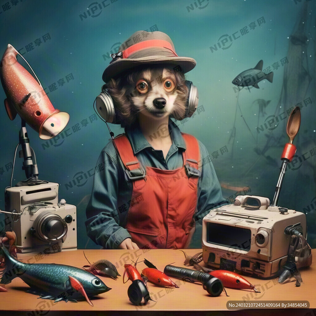 卖渔具直播背景