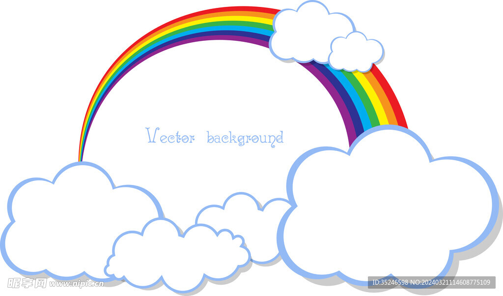 彩虹云朵