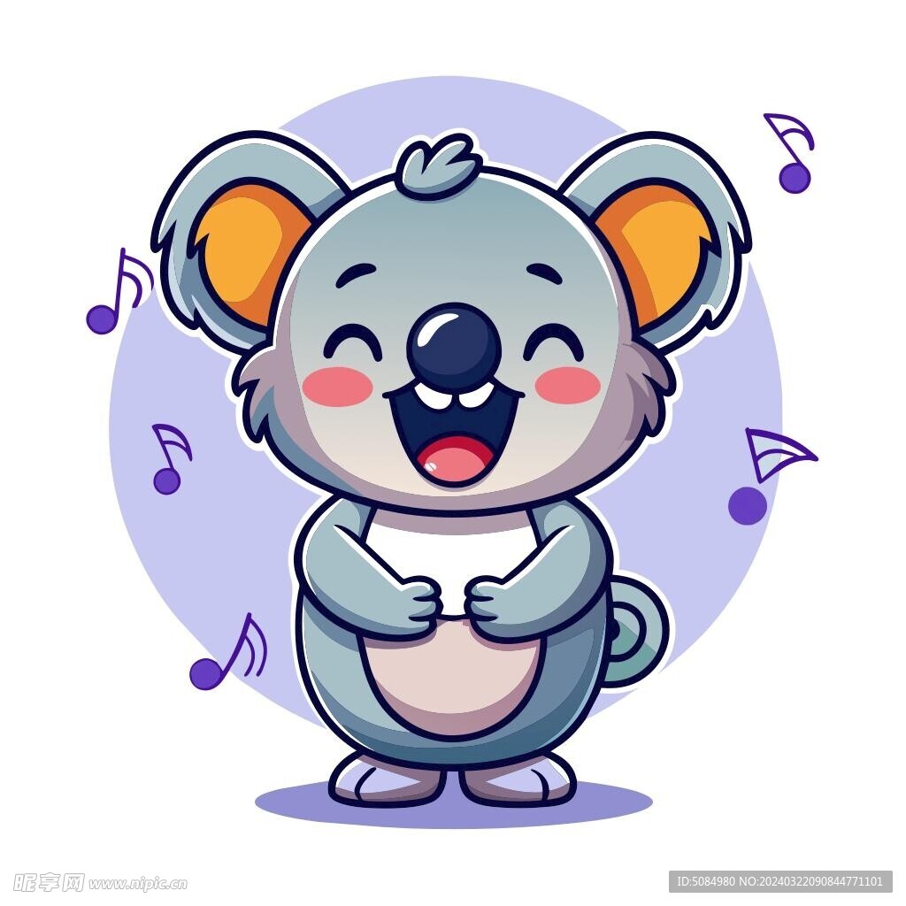 正在唱歌的考拉