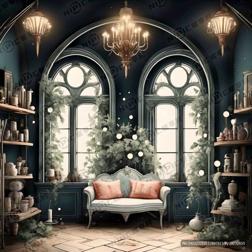 唯美装饰话 插画风格