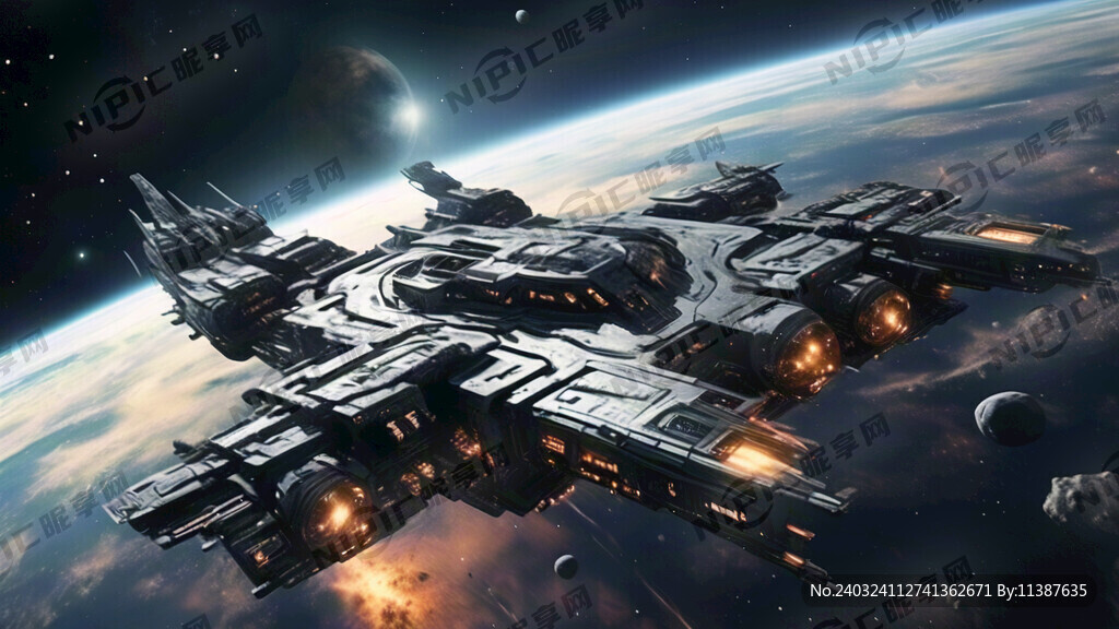 一望无际的太空 黑色风格