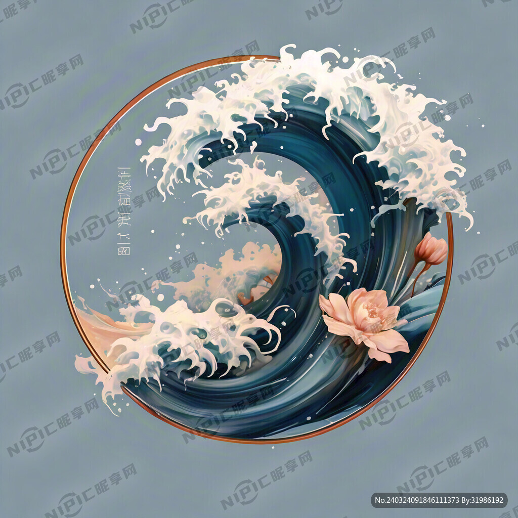 后浪体育 浪花 简单 标志