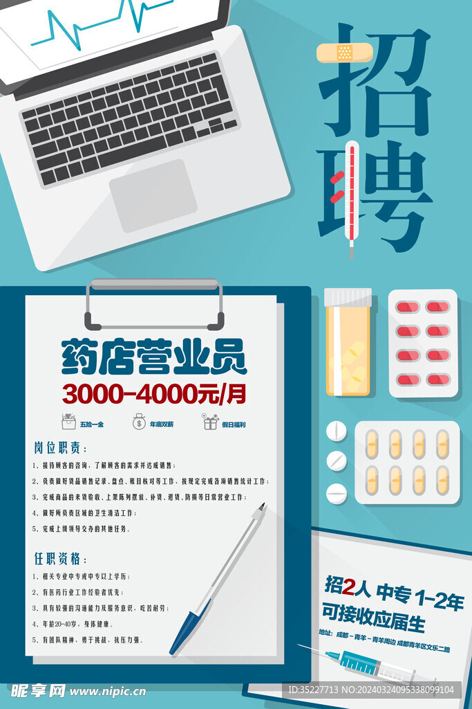 药店招聘