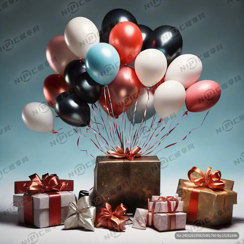 节日气氛 礼品 礼物 气球