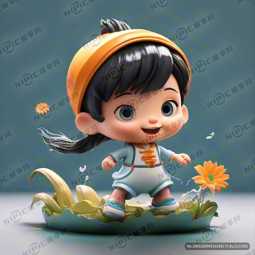 3D卡通中国儿童形象 包装设计