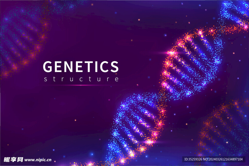 基因科技医疗背景图