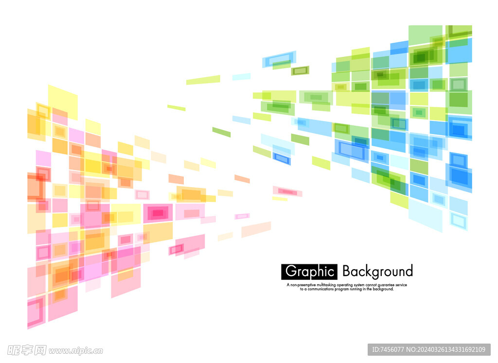 水彩色块矢量背景素材