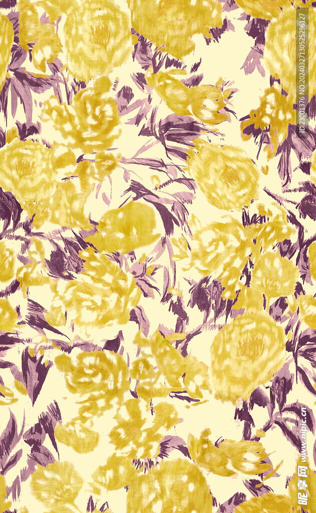 无缝   乱花 手绘花    