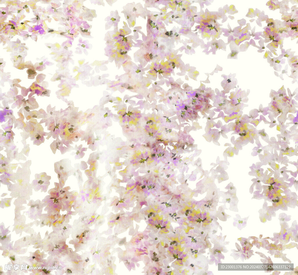 无缝   乱花 手绘花 