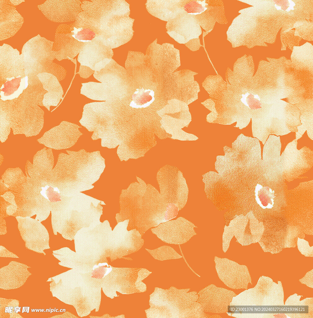 无缝   乱花  手绘花   