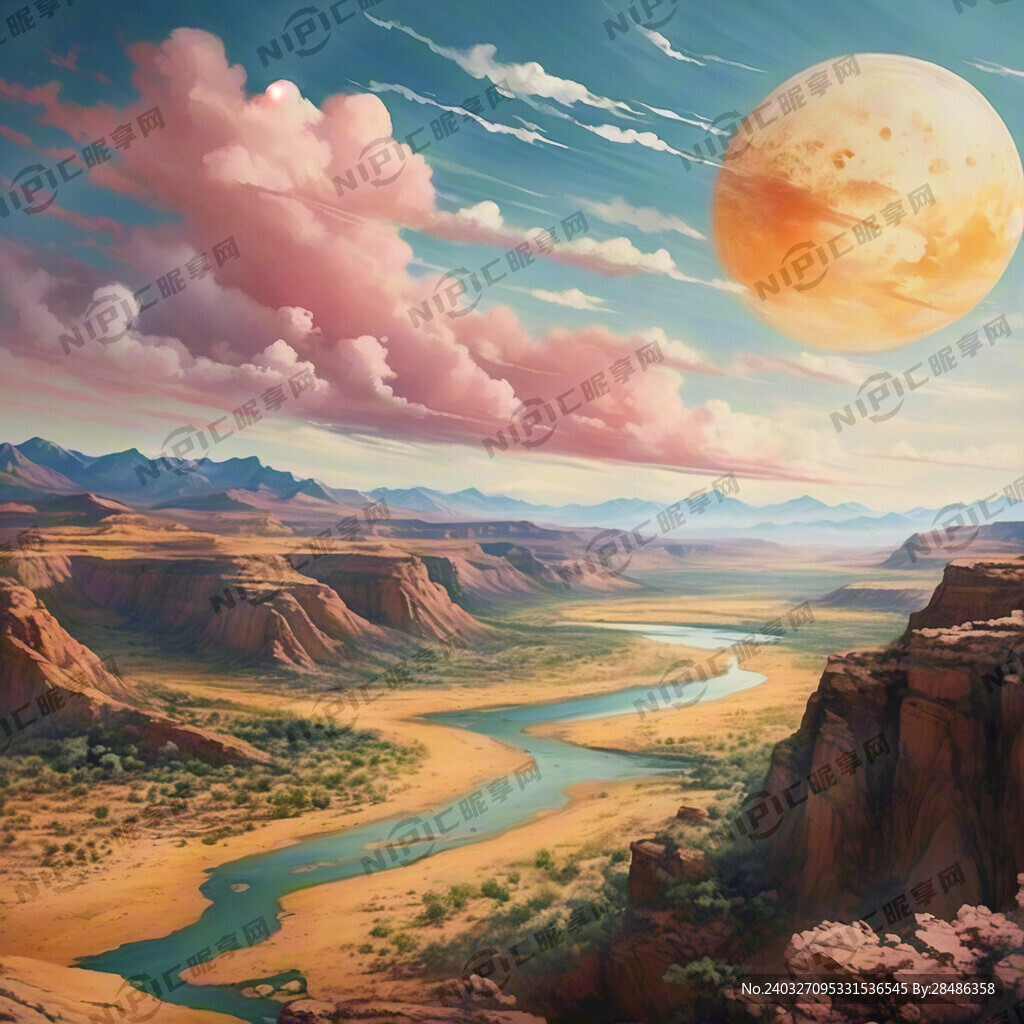 超大广角 俯视视角 大漠孤烟直