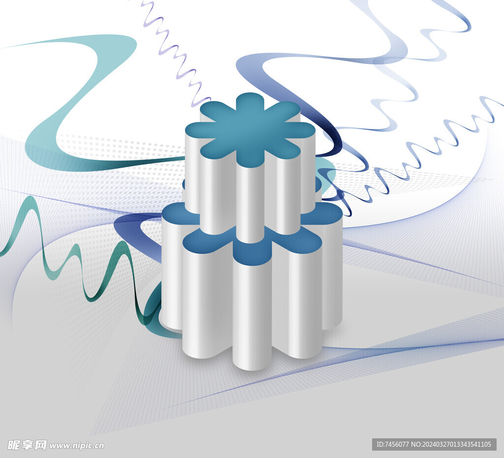 淡雅抽象立体背景素材