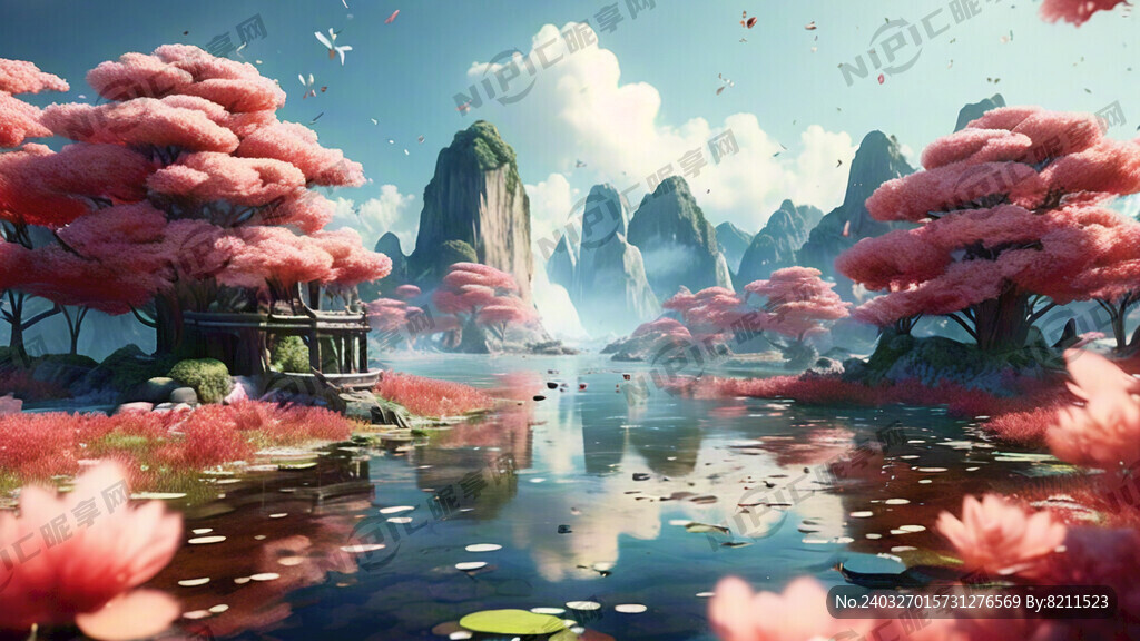 游戏梦幻唯美新中式风景 超高清