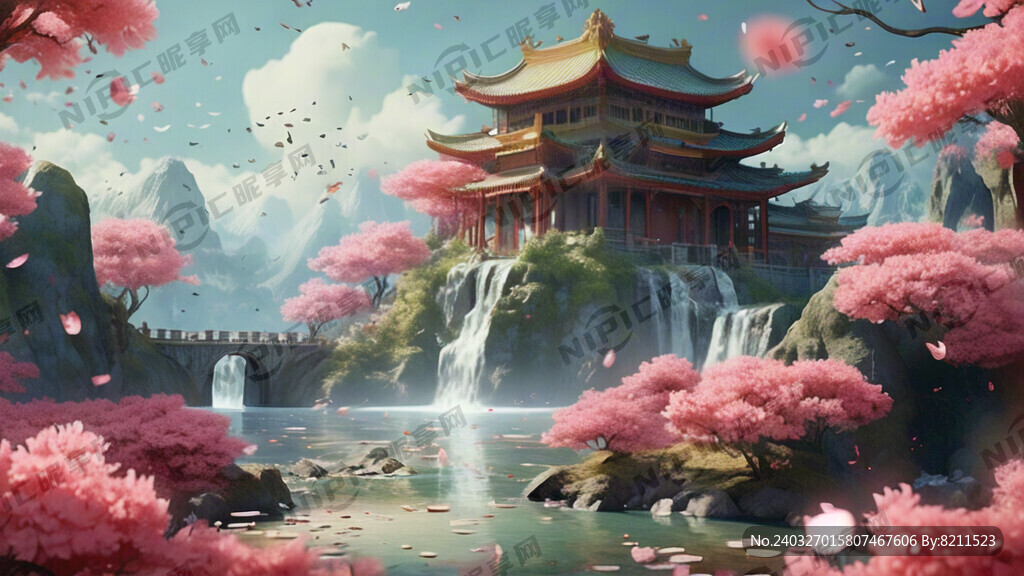 游戏梦幻唯美新中式风景 超高清