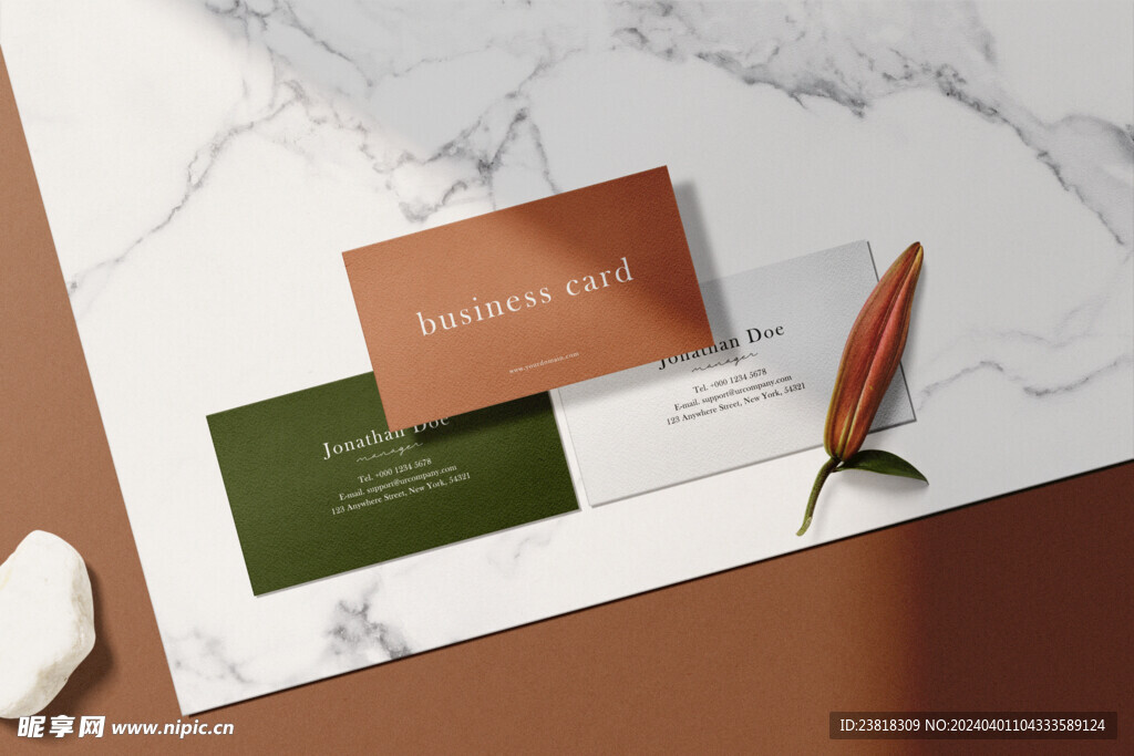 卡片名片海报纸袋文创贴图样机