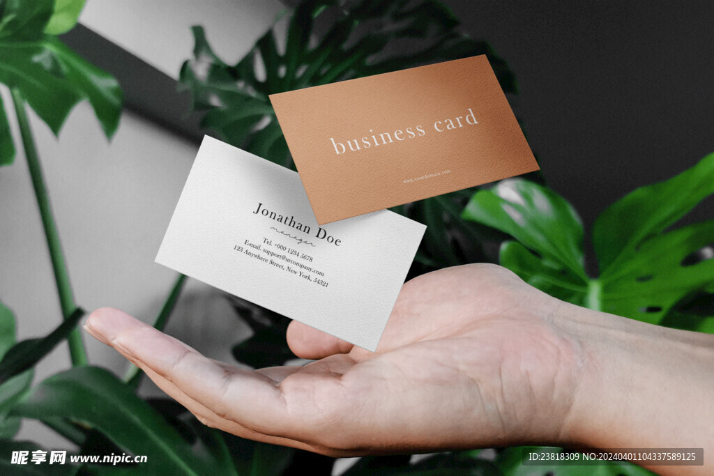 卡片名片海报纸袋文创贴图样机