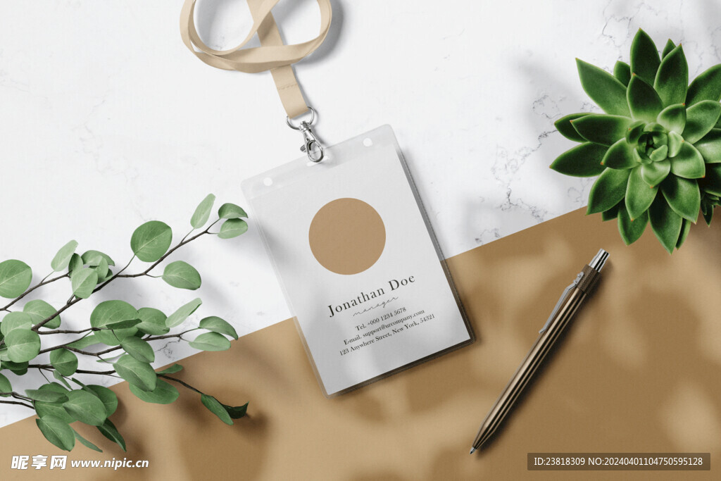 卡片名片海报纸袋文创贴图样机