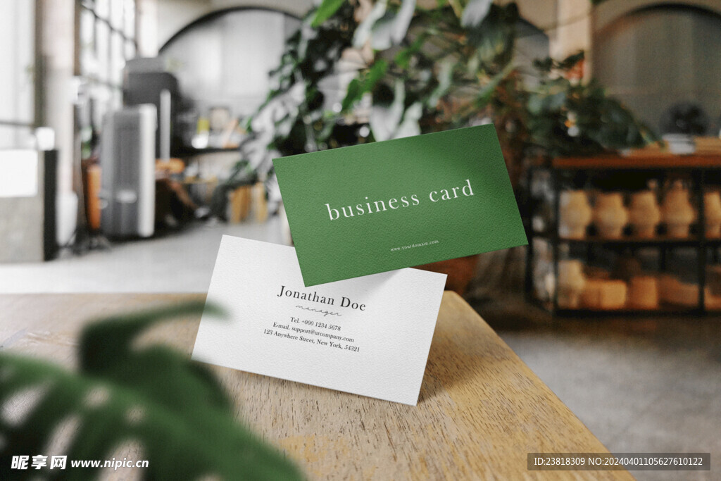 卡片名片海报纸袋文创贴图样机