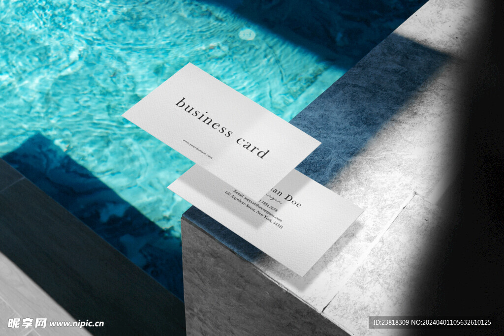 卡片名片海报纸袋文创贴图样机