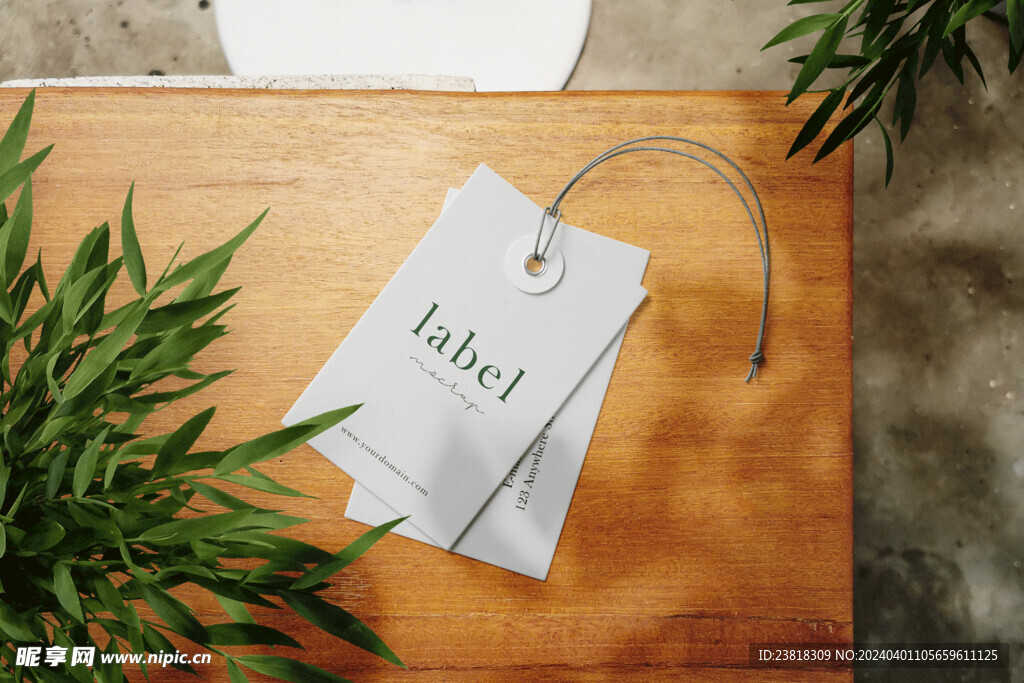 卡片名片海报纸袋文创贴图样机