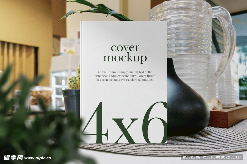 卡片名片海报纸袋文创贴图样机