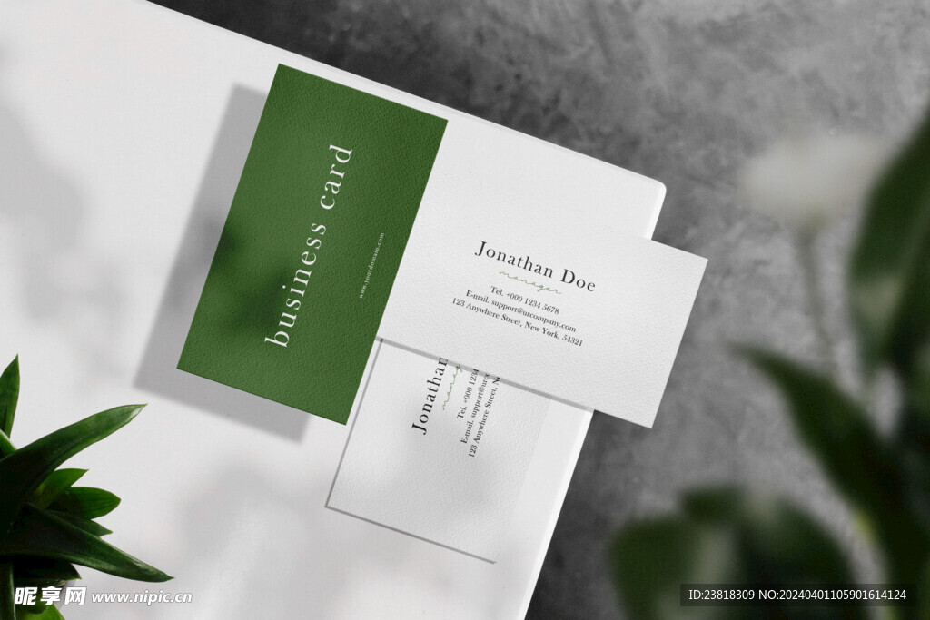 卡片名片海报纸袋文创贴图样机