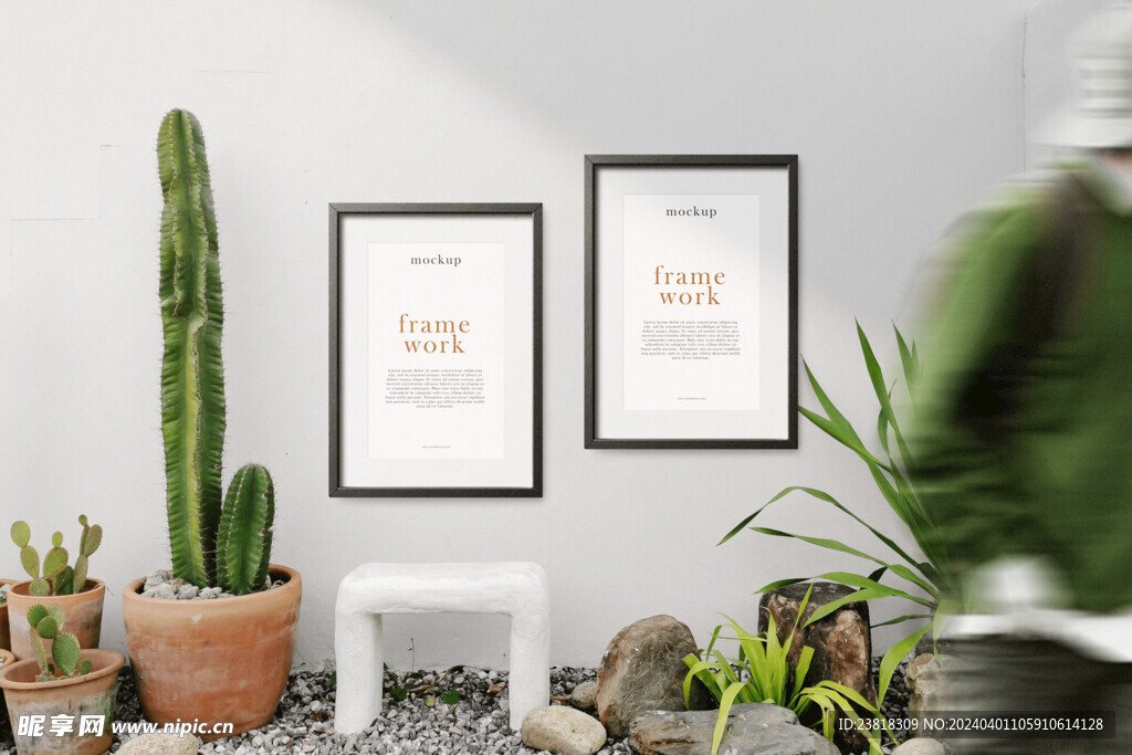 卡片名片海报纸袋文创贴图样机