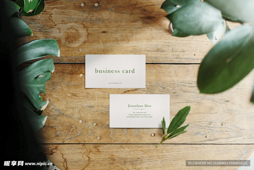 卡片名片海报纸袋文创贴图样机