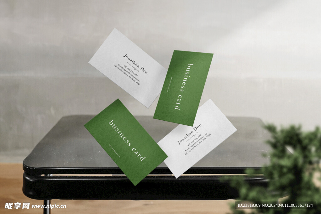 卡片名片海报纸袋文创贴图样机