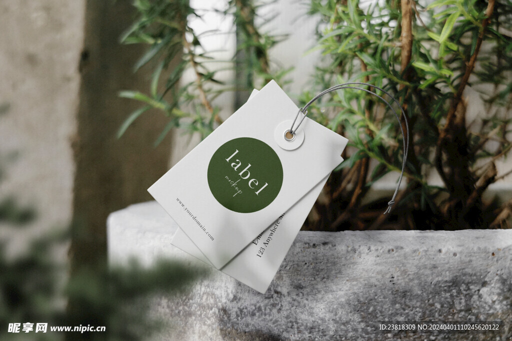 卡片名片海报纸袋文创贴图样机