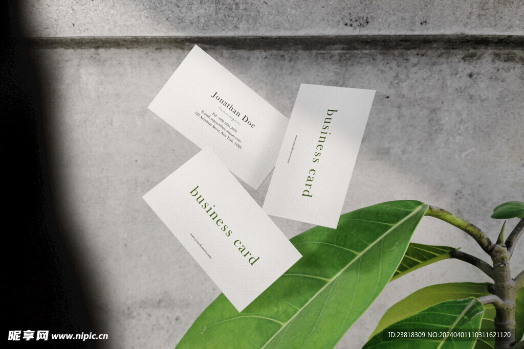 卡片名片海报纸袋文创贴图样机