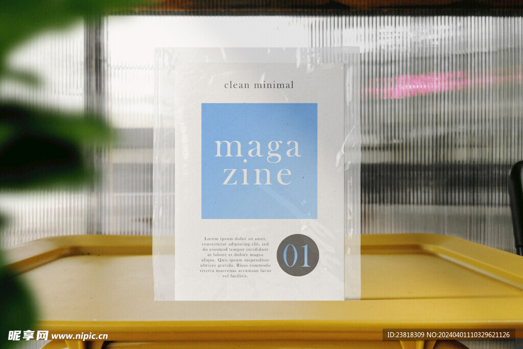 卡片名片海报纸袋文创贴图样机