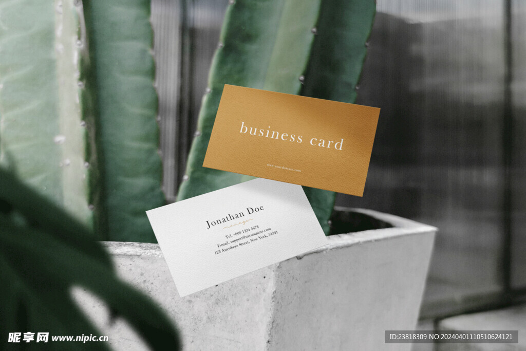 卡片名片海报纸袋文创贴图样机