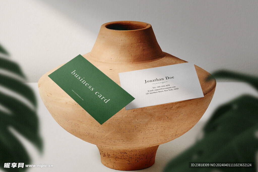 卡片名片海报纸袋文创贴图样机