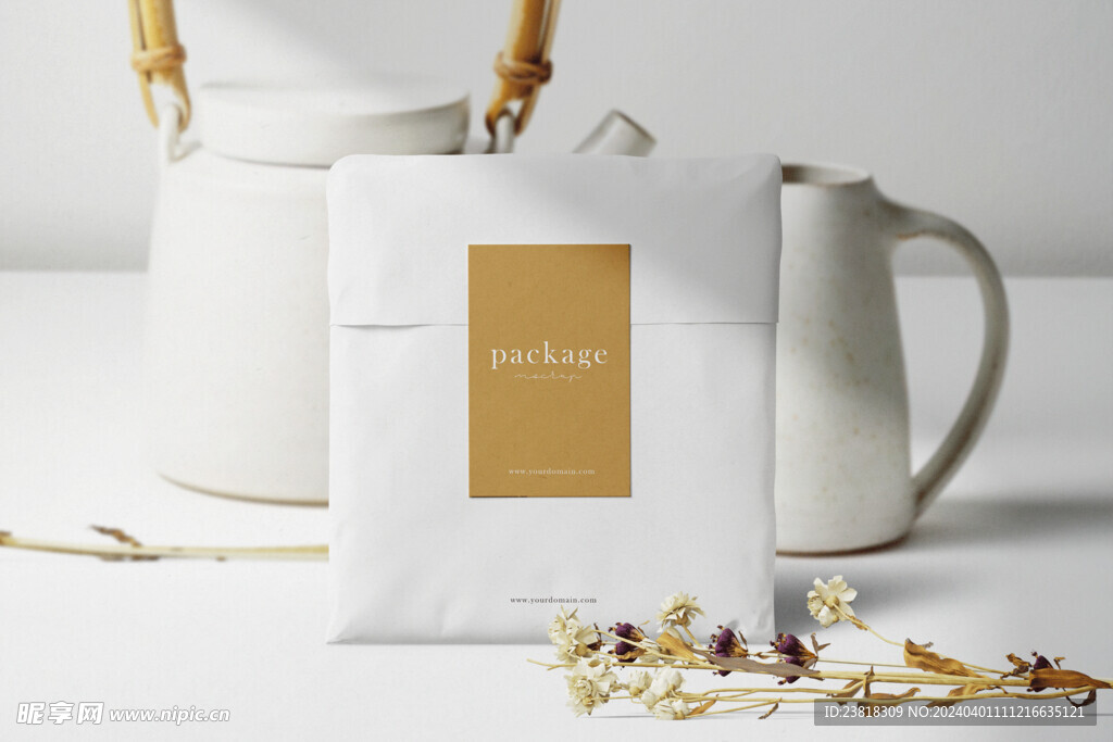 卡片名片海报纸袋文创贴图样机