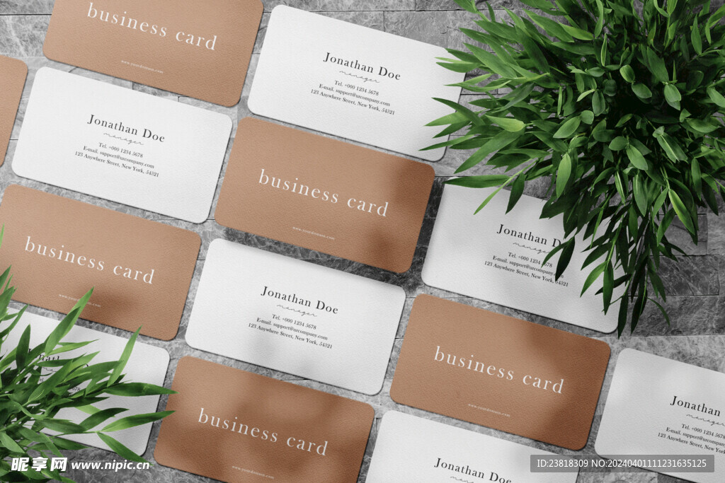 卡片名片海报纸袋文创贴图样机