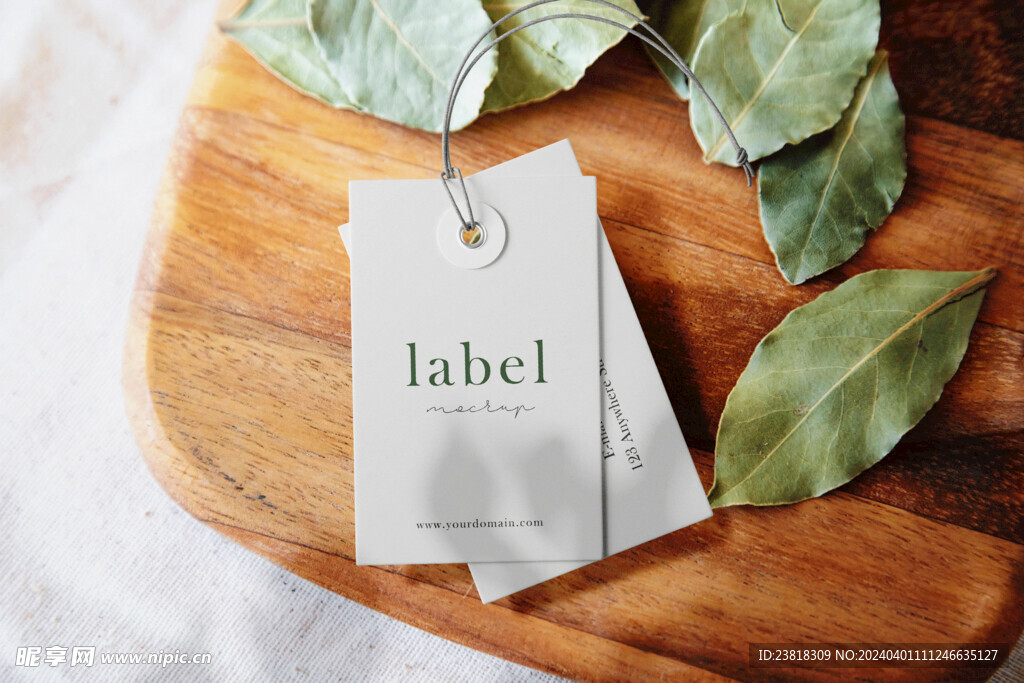 卡片名片海报纸袋文创贴图样机