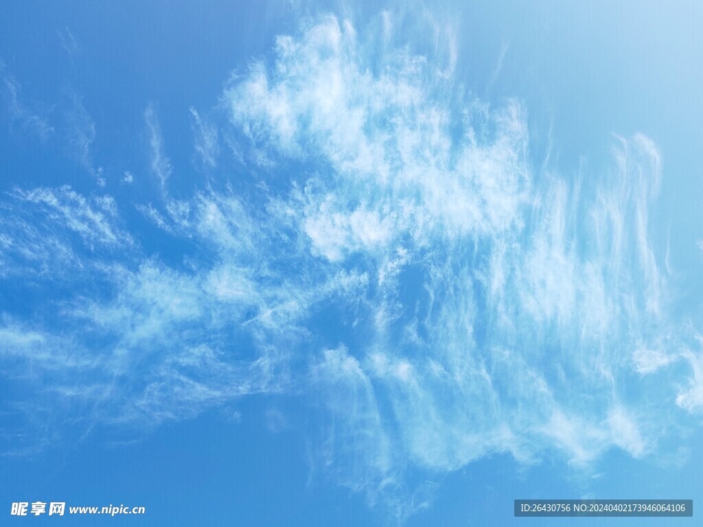 蓝天白云景观