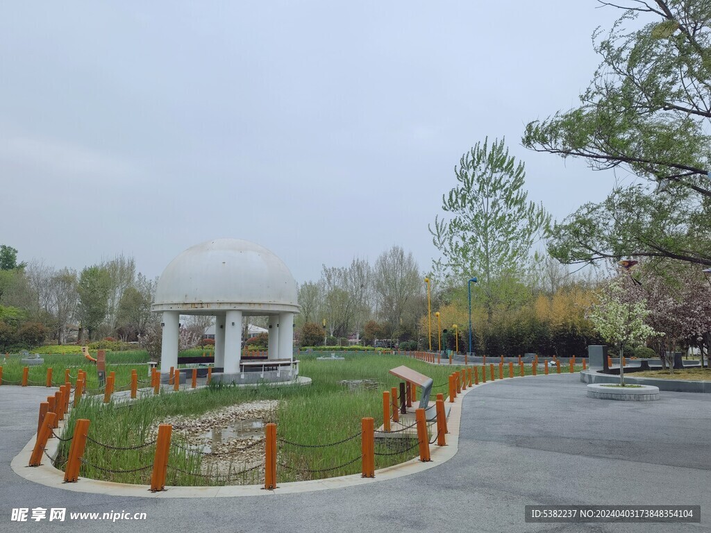 郑州园博园春天花红柳绿