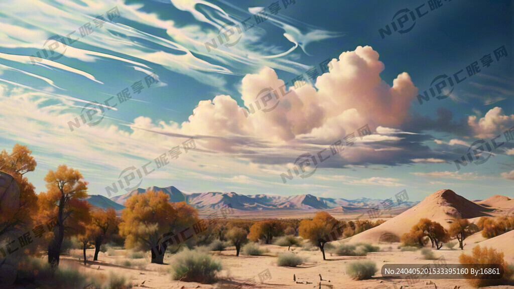 超大广角 俯视视角 大漠孤烟直