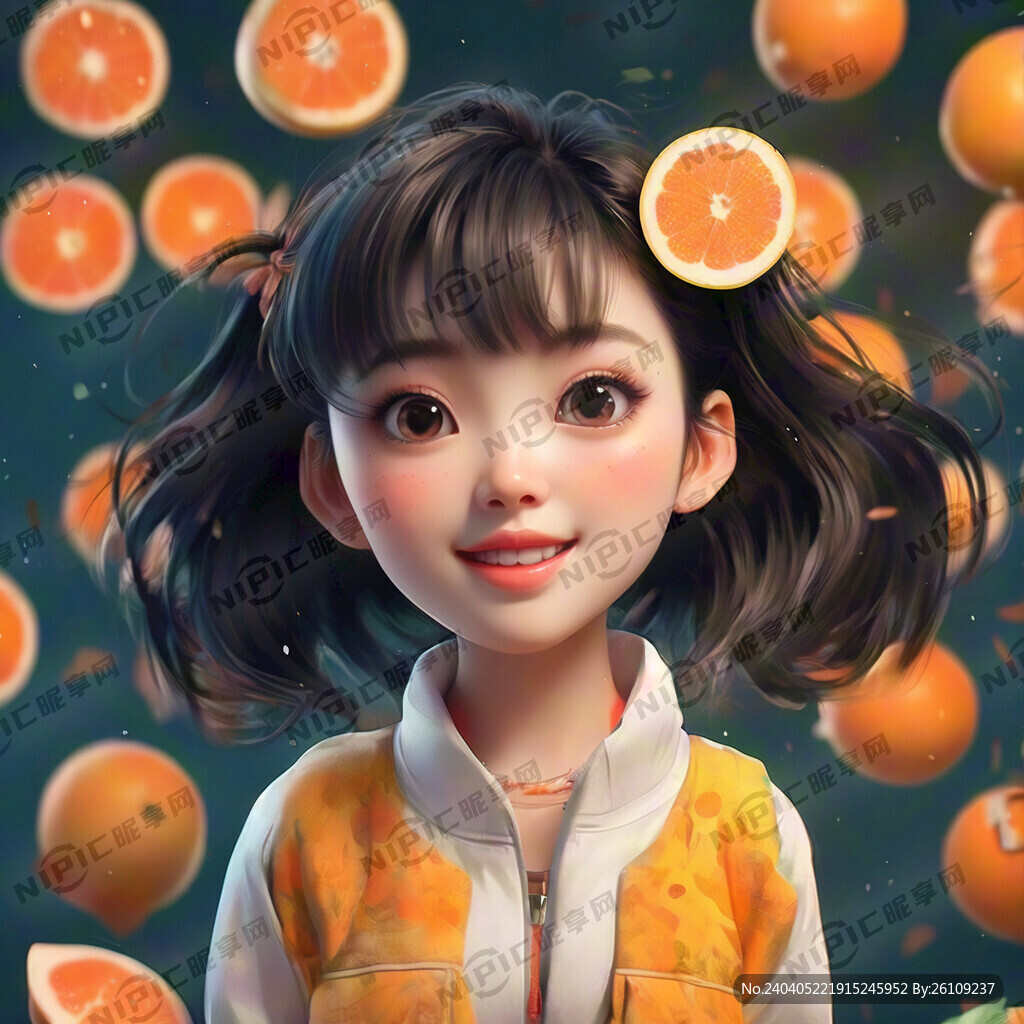 可爱的漂亮女孩        