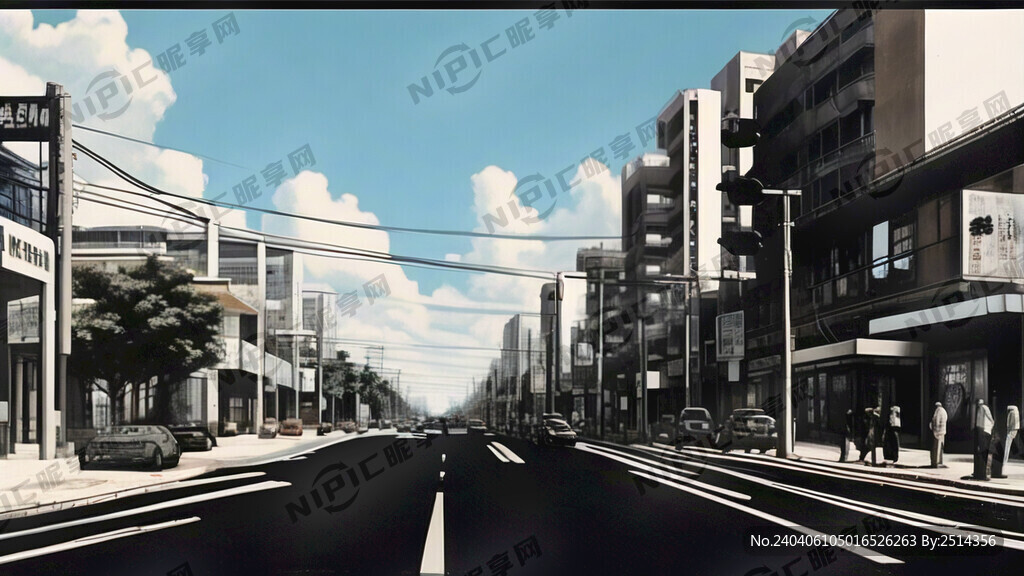 宝安区沙井大街黑白图